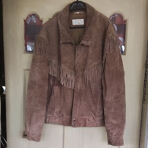 Brown Suede Fringe Jacket